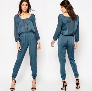 Gypsy 05 Silk Romper Black Long Sleeve Size Small